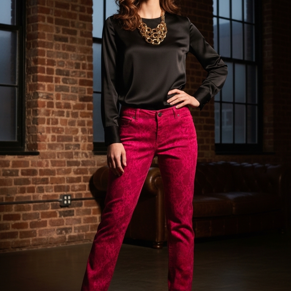 Crimson Lace Jeans - Liverpool Size 12
